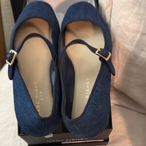 Marc Fisher Laila Women's Navy Mary Jane Flats
